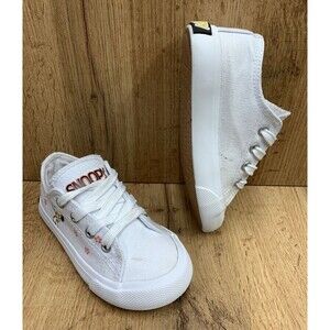 Snoopy Toddler Sneakers Shoes Kids 655264 Canvas Lace Up Size 8